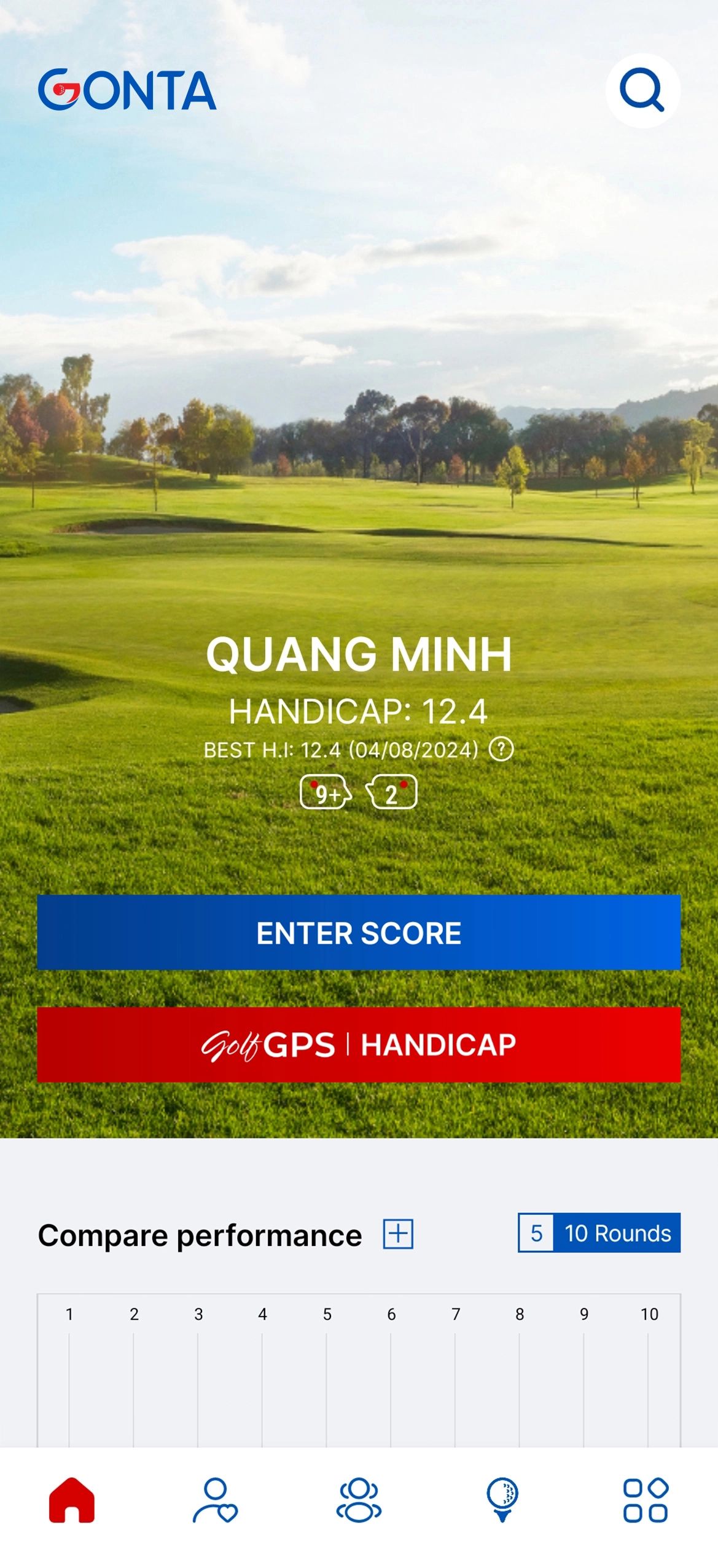 Precise Golf HANDICAP. Ensure a fair competition